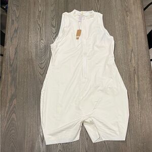 NWT Skims Swim Zip Front Sleeveless One Piece Marble Size 3X